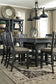 Mesa de comedor de altura de mostrador Tyler Creek y 4 taburetes
