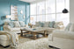 Sofá, loveseat, silla y otomana Monaghan
