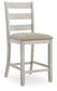 Mesa de comedor Skempton de altura de mostrador y 4 taburetes