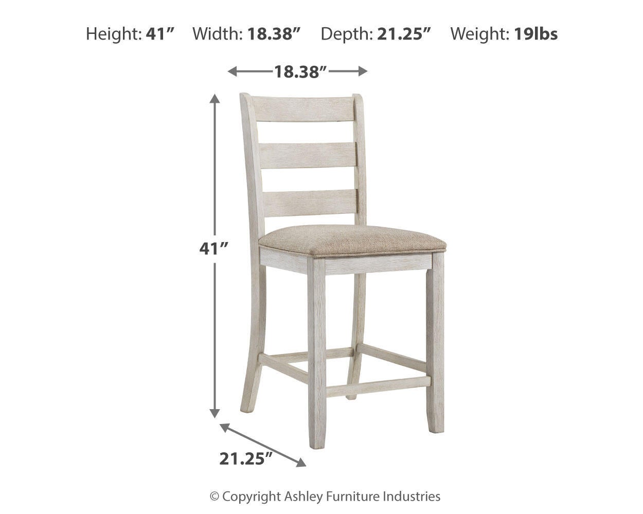 Mesa de comedor Skempton de altura de mostrador y 4 taburetes