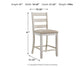 Mesa de comedor Skempton de altura de mostrador y 4 taburetes