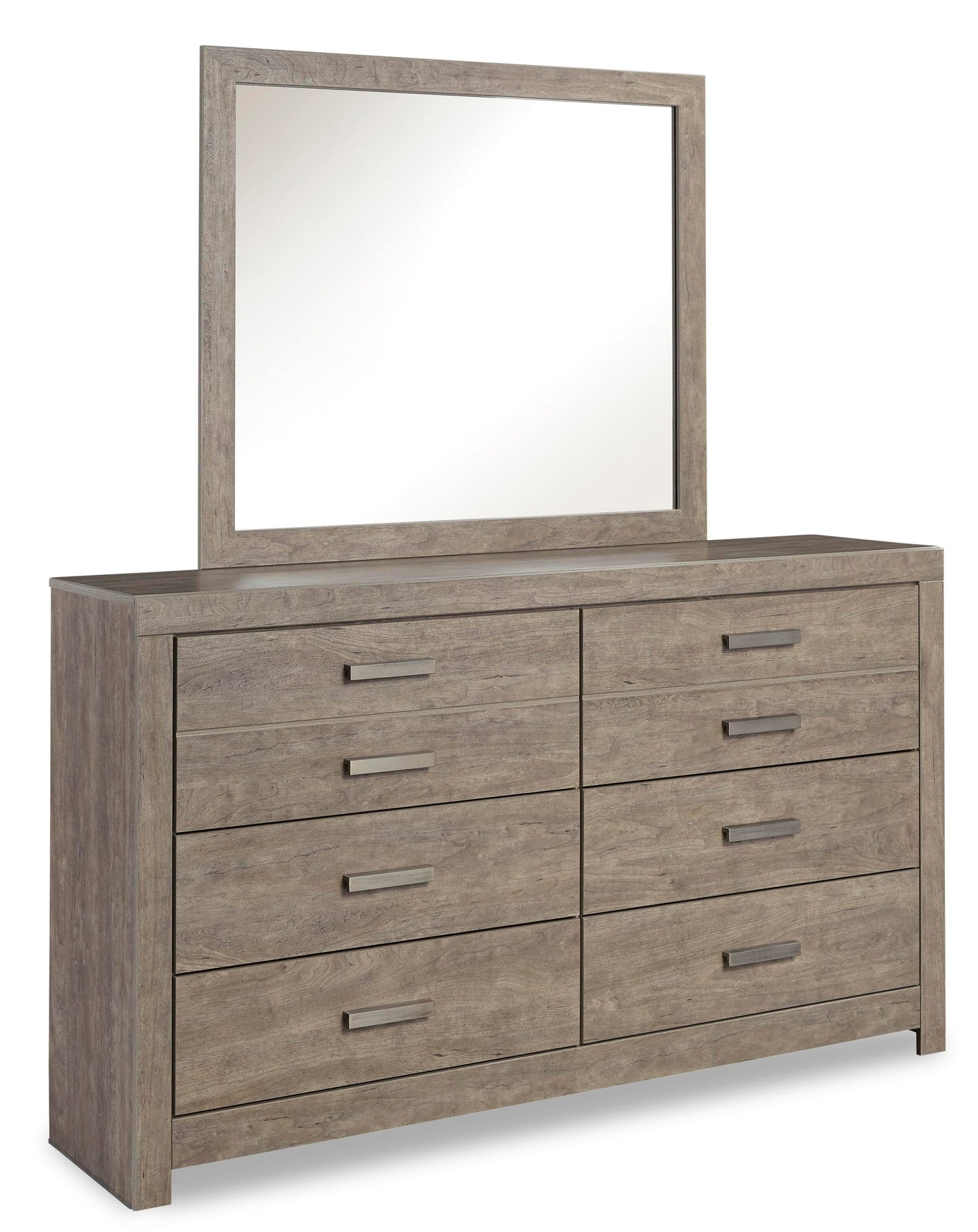 Cama Culverbach con paneles completos y tocador con espejo