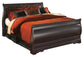 Cama Queen tipo trineo Huey Vineyard con tocador con espejo