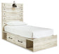 Cama doble Cambeck con 4 cajones y tocador con espejo