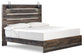 Cama Drystan King con paneles y tocador con espejo