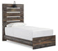 Cama doble con paneles Drystan y tocador con espejo