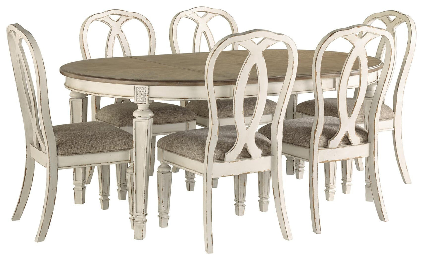 Mesa de comedor Realyn y 6 sillas