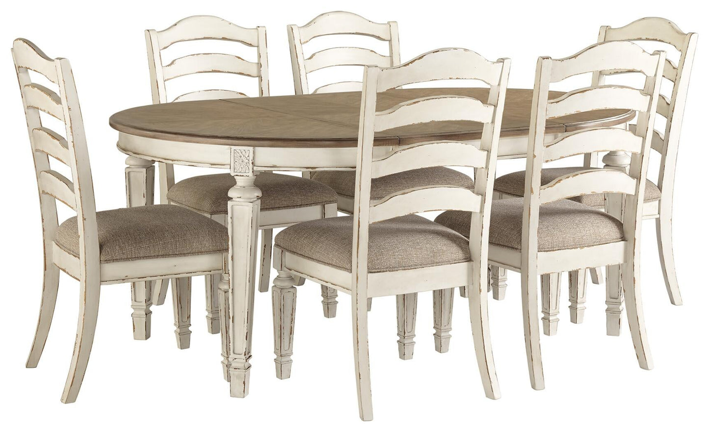 Mesa de comedor Realyn y 6 sillas