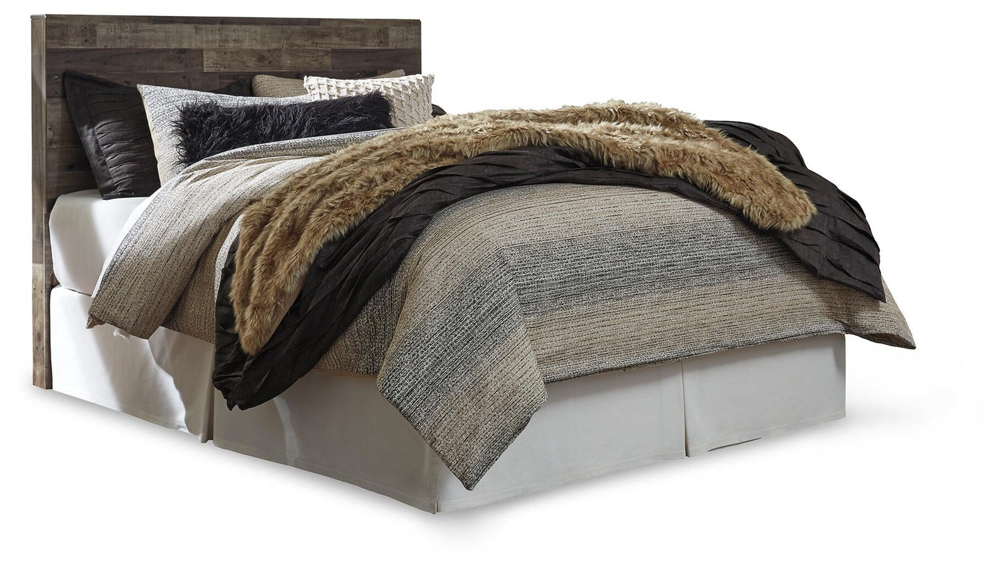 Cabecera Derekson tamaño queen/completo con tocador con espejo, cómoda y mesita de noche