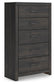 Hollivern Queen Panel Bed, Dresser, Mirror, Chest and Nightstand