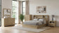 Hendricks California King Bookcase Headboard Platform Bed Light Oak
