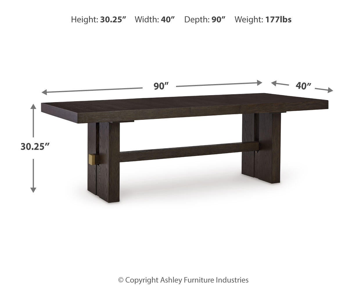 Mesa de comedor Burkhaus RECT EXT