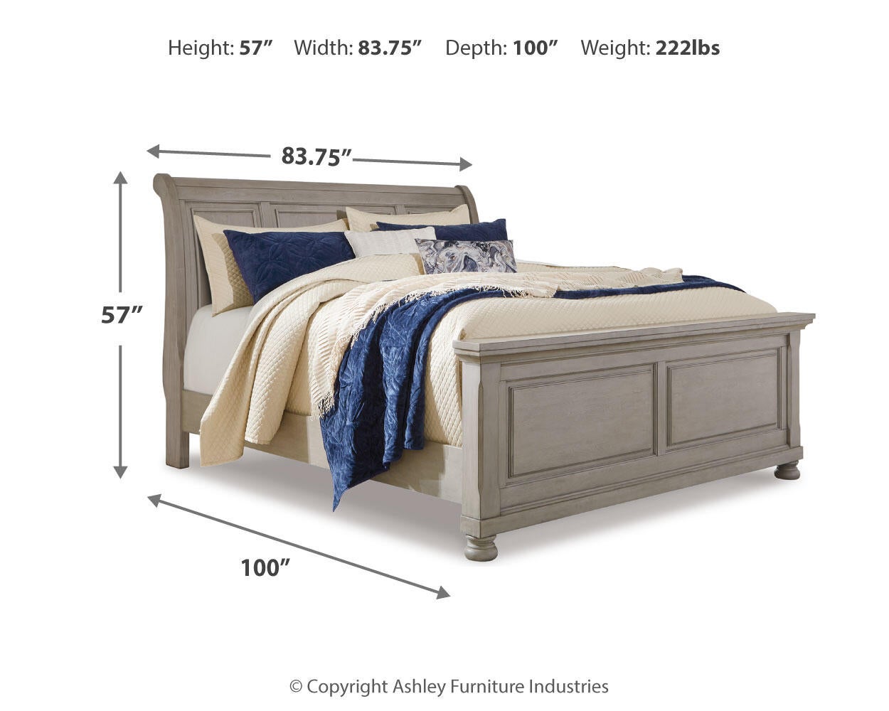 Cama tipo trineo Lettner California King