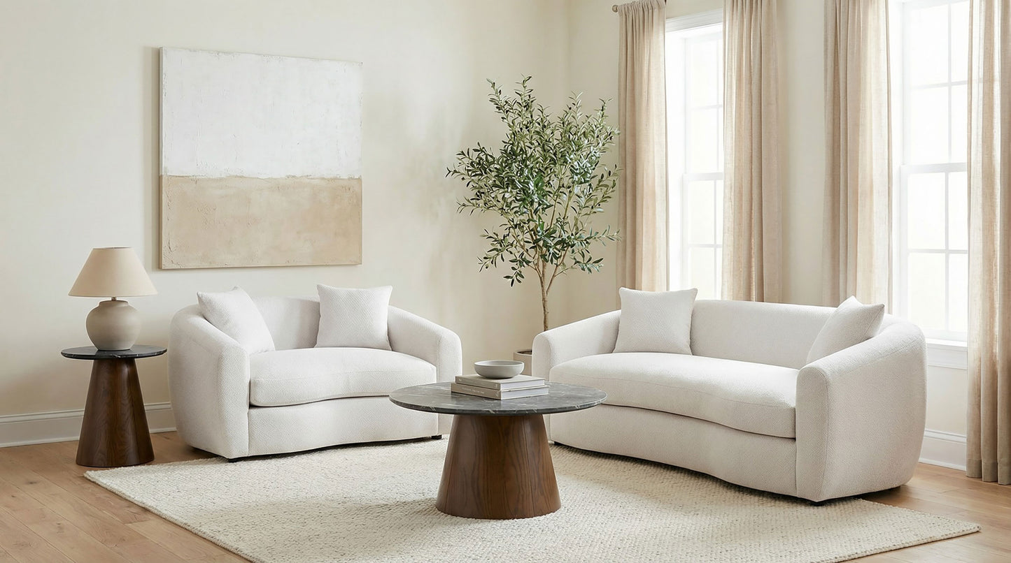 Isabella Fabric Upholstered Sofa Sand