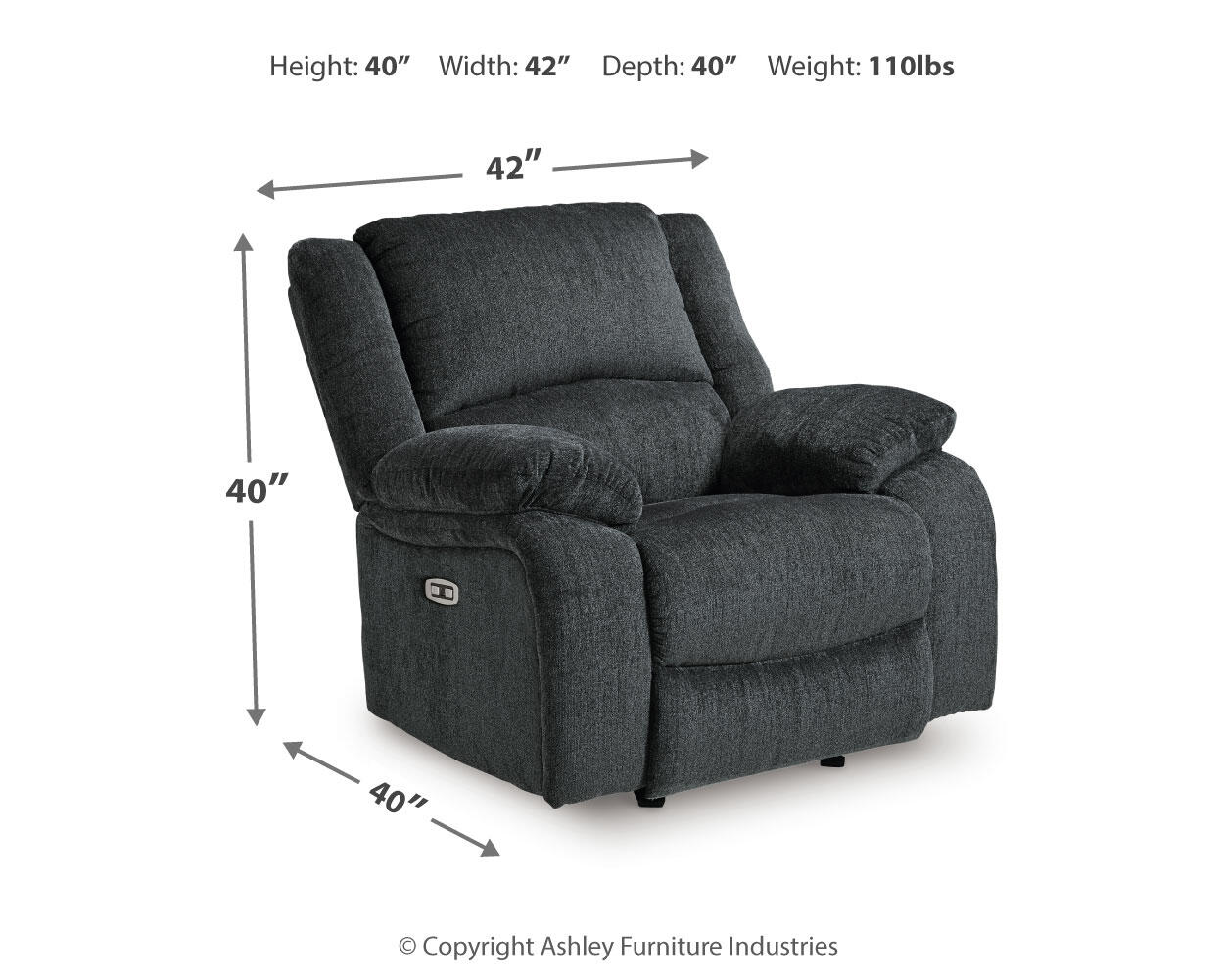Sillón reclinable eléctrico Draycoll
