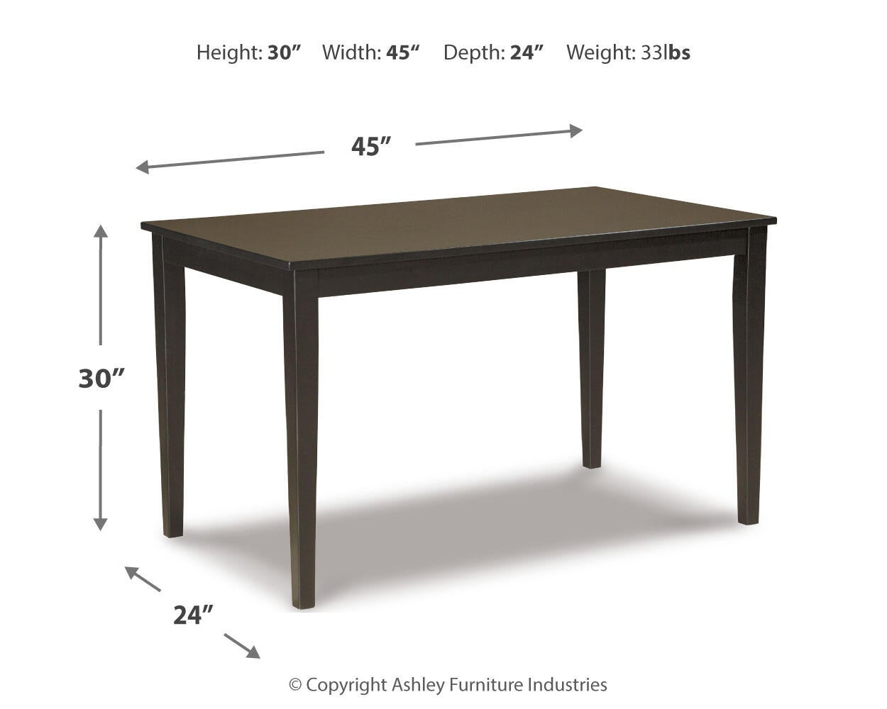 Mesa de comedor y 4 sillas Kimonte
