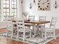Mesa de comedor Valebeck y 8 sillas