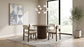 Hamlyn 47-inch Round Wood Dining Room Table Walnut