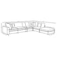 Serene 6-piece Upholstered Modular Sectional Sofa Beige