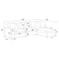 Serene 4-piece Upholstered Modular Sectional Sofa Beige