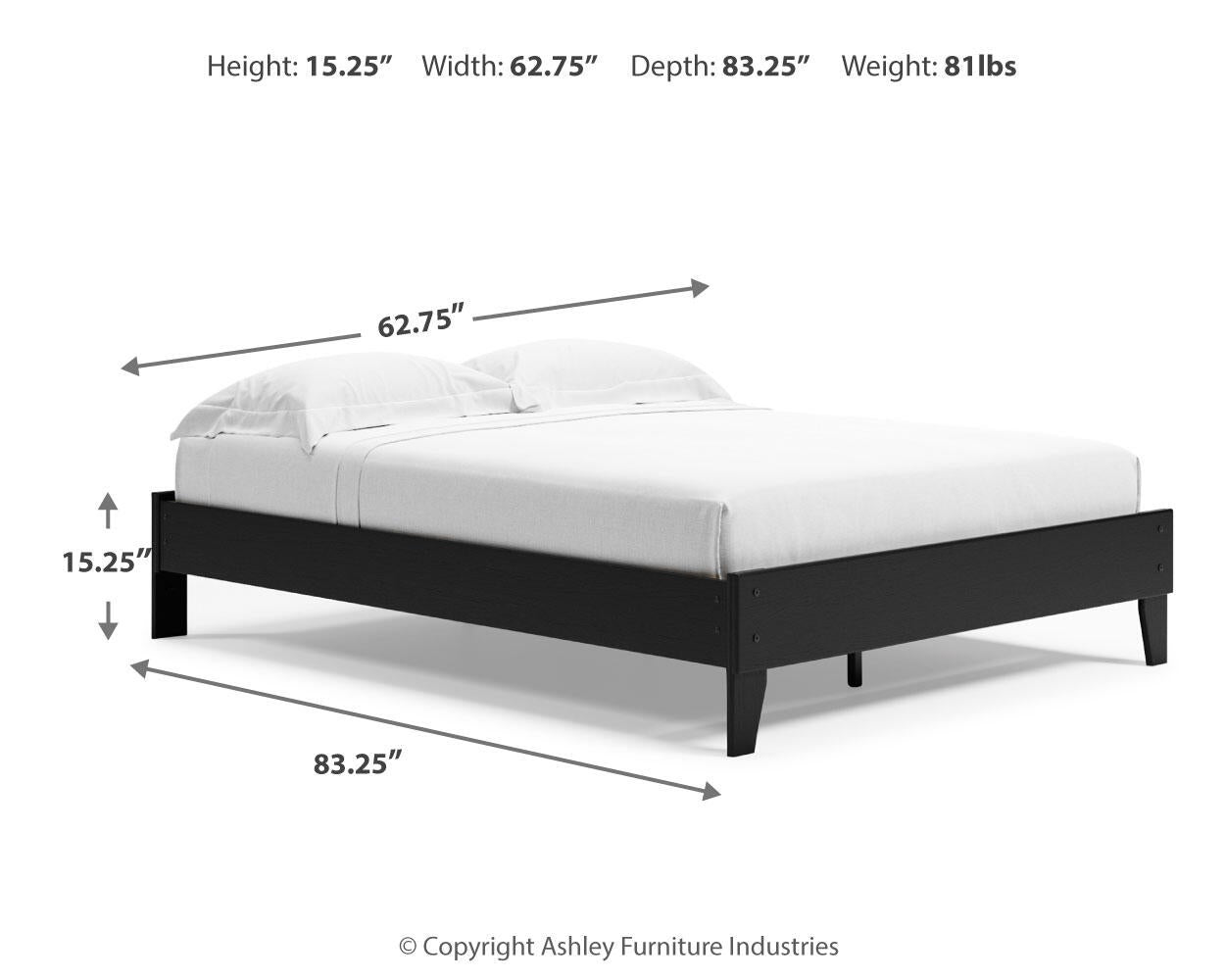Cama de plataforma Finch Queen