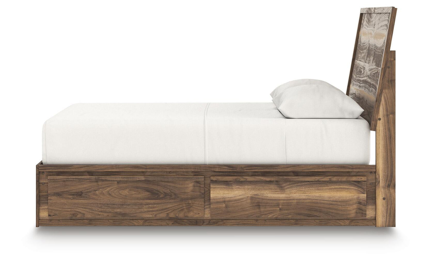 Cama Queen Chirason con paneles y almacenamiento