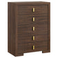 Etienne 5-piece Queen Bedroom Set Walnut