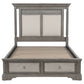 Cresswell Queen Upholstered Storage Platform Bed Weathered Taupe