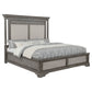 Cresswell Eastern King Upholstered Panel Bed Weathered Taupe