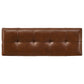 Farrell Leatherette Upholstered Bench Brown