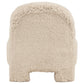 Lacombe Faux Fur Accent Chair Latte