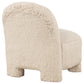 Lacombe Faux Fur Accent Chair Latte