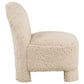 Lacombe Faux Fur Accent Chair Latte