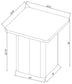 Fraser Transitional Square Pedestal End Table in Greige
