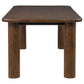 Faulkner 84-inch Extension Wood Dining Table Brown Oak