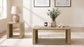 Alsina Rectangular Coffee Table with Open Shelf Greige