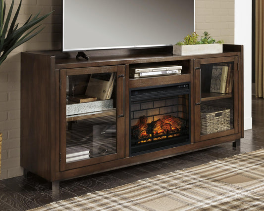 Mueble para TV Starmore de 70" con chimenea eléctrica