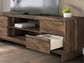 Mueble de TV Zadilyn XL con opción de chimenea
