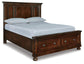 Cama Queen Porter con almacenamiento y paneles