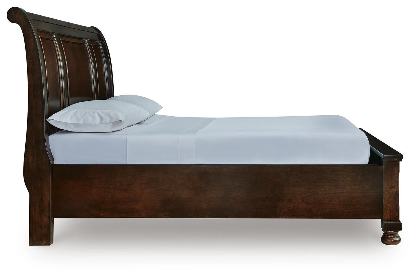 Cama tipo trineo Porter Queen con espacio de almacenamiento