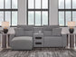 Seccional reclinable eléctrico de 3 piezas ModMax II con chaise longue