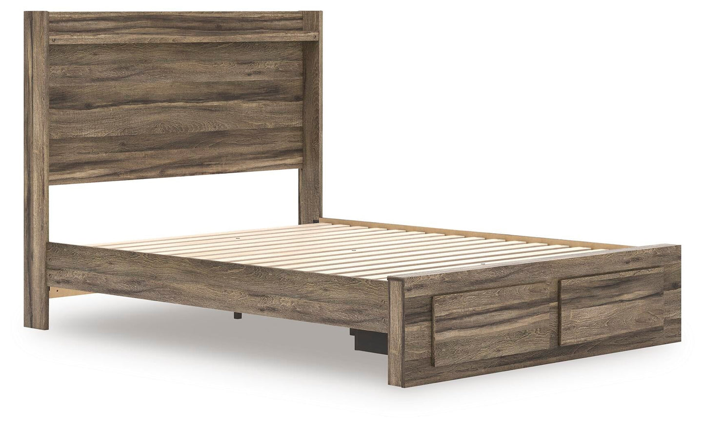 Cama Queen Elbrim con almacenamiento y paneles