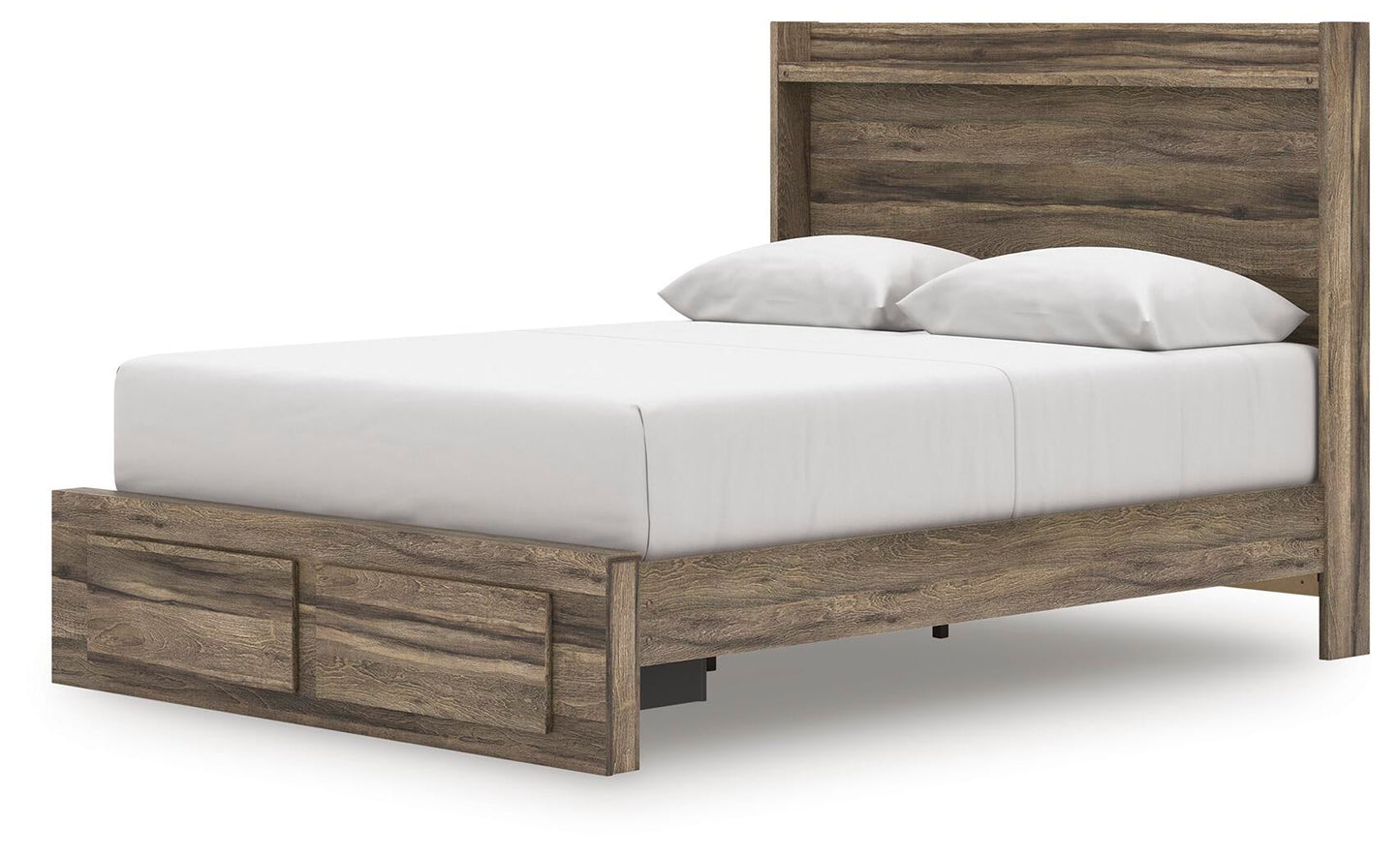 Cama Queen Elbrim con almacenamiento y paneles