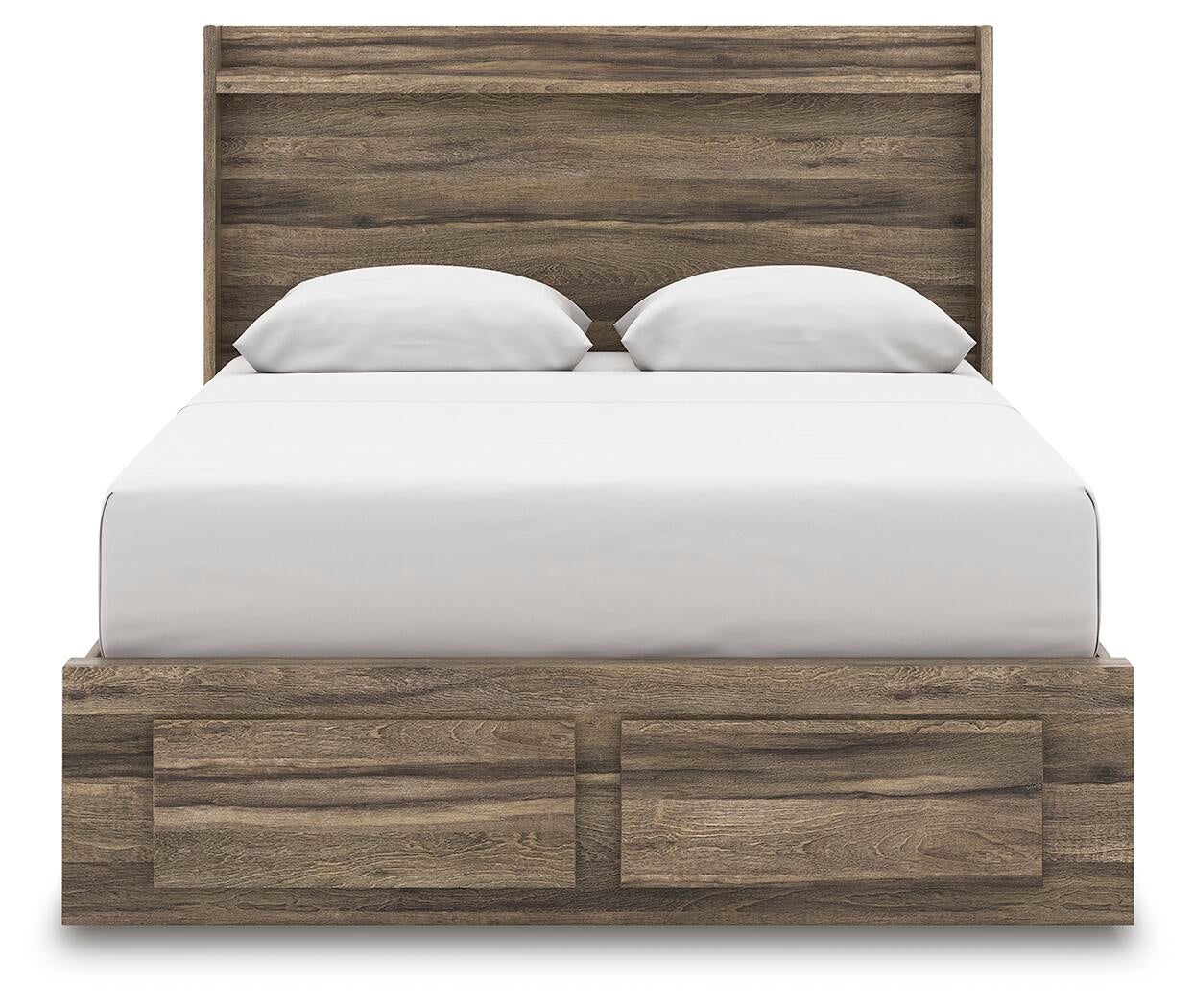 Cama Queen Elbrim con almacenamiento y paneles