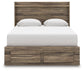 Cama Queen Elbrim con almacenamiento y paneles