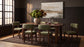 Faulkner 84-inch Extension Wood Dining Table Brown Oak