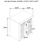 Etienne 2-drawer Nightstand Bedside Table Walnut