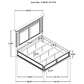 Cresswell Eastern King Upholstered Panel Bed Weathered Taupe