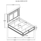 Cresswell Queen Upholstered Panel Bed Weathered Taupe