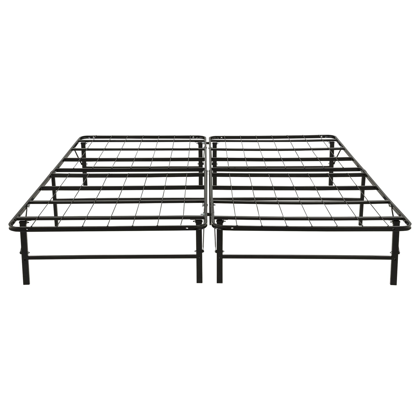Kramer Eastern King Folding Metal Platform Bed Frame Black